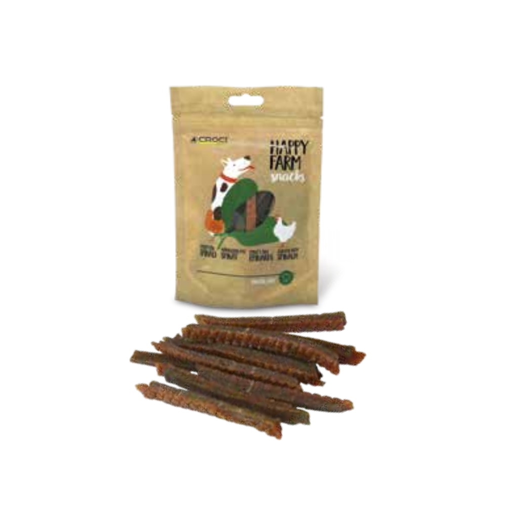 Happy Farm carne secca con ortaggi o frutta 80gr