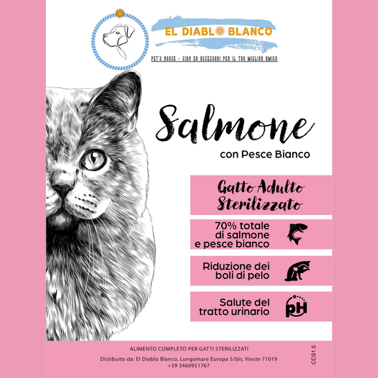 GRAINFREE GATTO STERILIZZATO SALMONE SCOZZESE E PESCE BIANCO