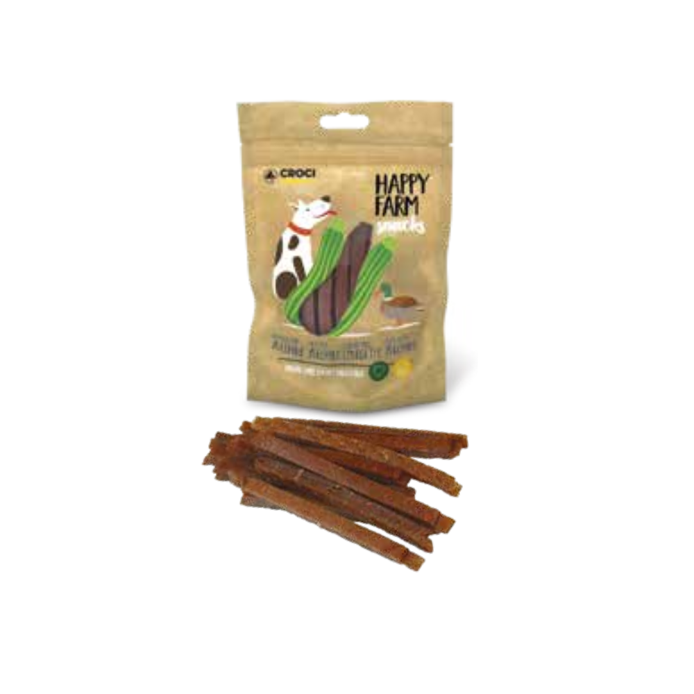 Happy Farm carne secca con ortaggi o frutta 80gr