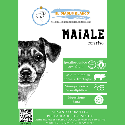LOW GRAIN ADULTO SMALL MONOPROTEICO MAIALE E RISO