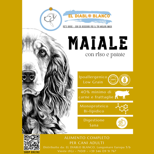 LOW GRAIN CANE ADULTO MAIALE RISO E PATATE