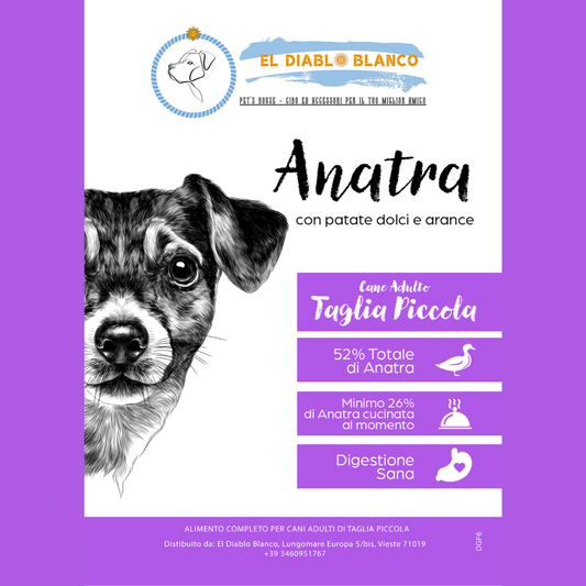 GRAIN FREE CANI ADULTI TAGLIA PICCOLA ANATRA E TACCHINO CON PATATE DOLCI E ARANCE