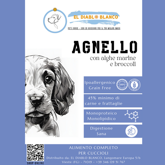 GRAINFREE CUCCIOLO  AGNELLO CON  ALGHE MARINE E BROCCOLI