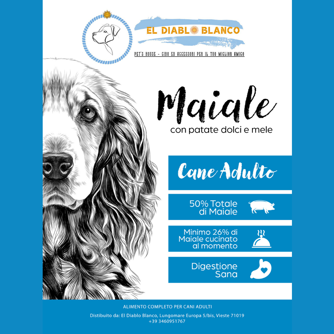 GRAINFREE PER CANI ADULTI AL MAIALE CON PATATE DOLCI E MELE