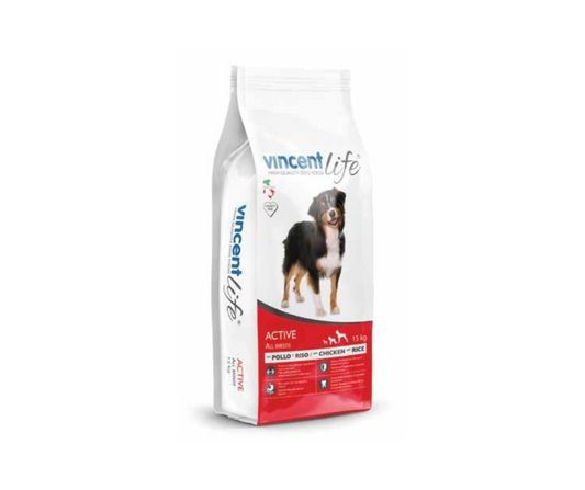 VincentLife Active Pollo e riso 15KG
