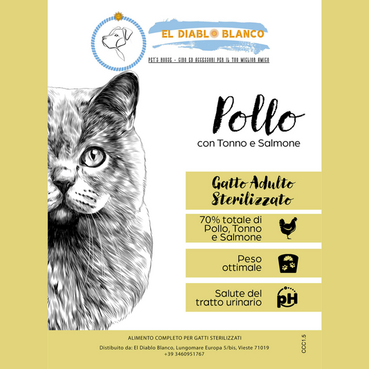 GRAINFREE GATTO STERILIZZATO POLLO TONNO E SALMONE