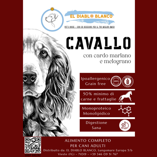 GRAINFREE PER CANI ADULTI AL CAVALLO CON CARDO MARIANO E MELOGRANO
