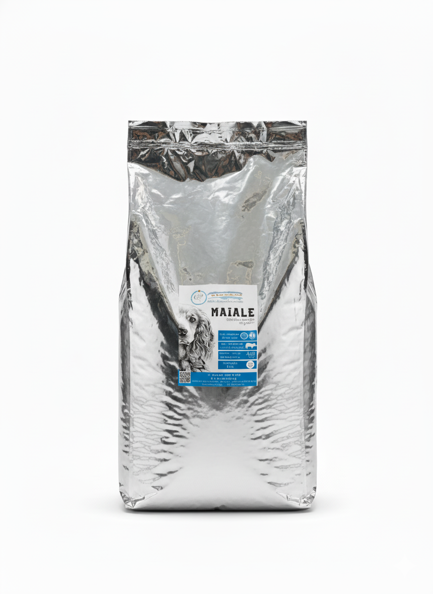 Cibo Naturale Monoproteico al Maiale – Senza Cereali, con Rosa Canina e Quinoa 🌸