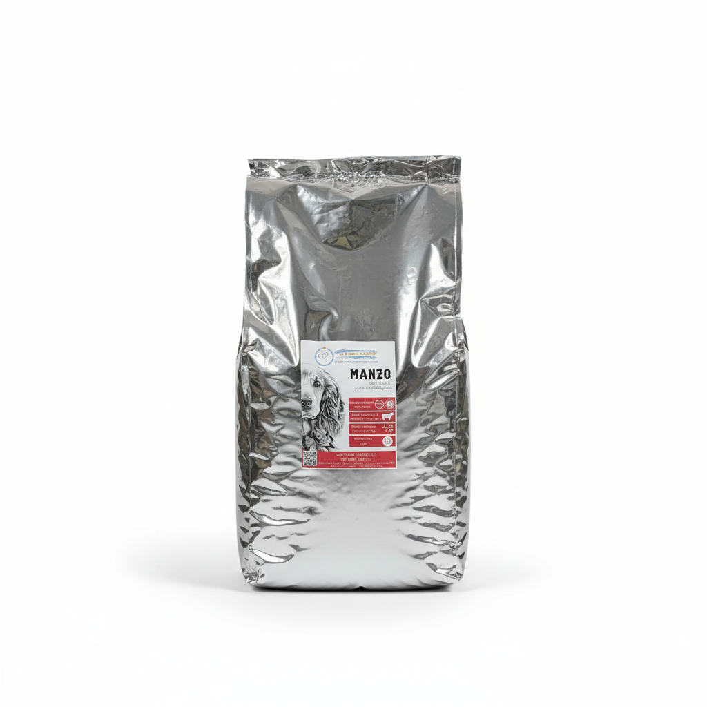 Cibo Naturale Monoproteico al Manzo – con Riso yucca schidigera🥩🌿