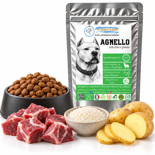 🐑 Cibo naturale Monoproteico Ipoallergenico all'Agnello – Adult All Breeds